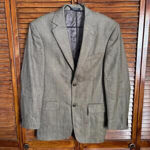 GianFranco Ruffini Italy Men's Blazer, Cashmere Lambs Wool - Size 38R Plaid